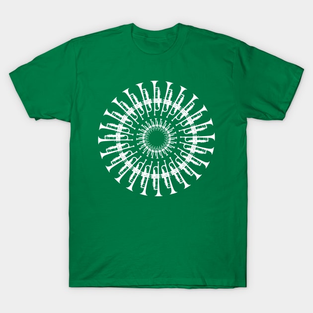 Trumpet Circle T-Shirt by Dawn Anthes